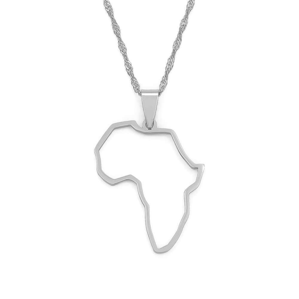 Afrika Outline Ketting