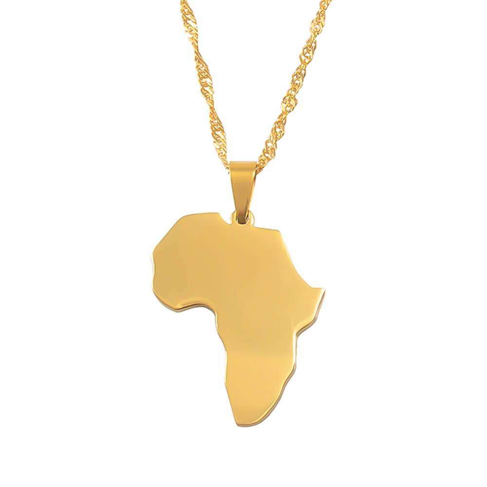 Afrika goud gevulde ketting