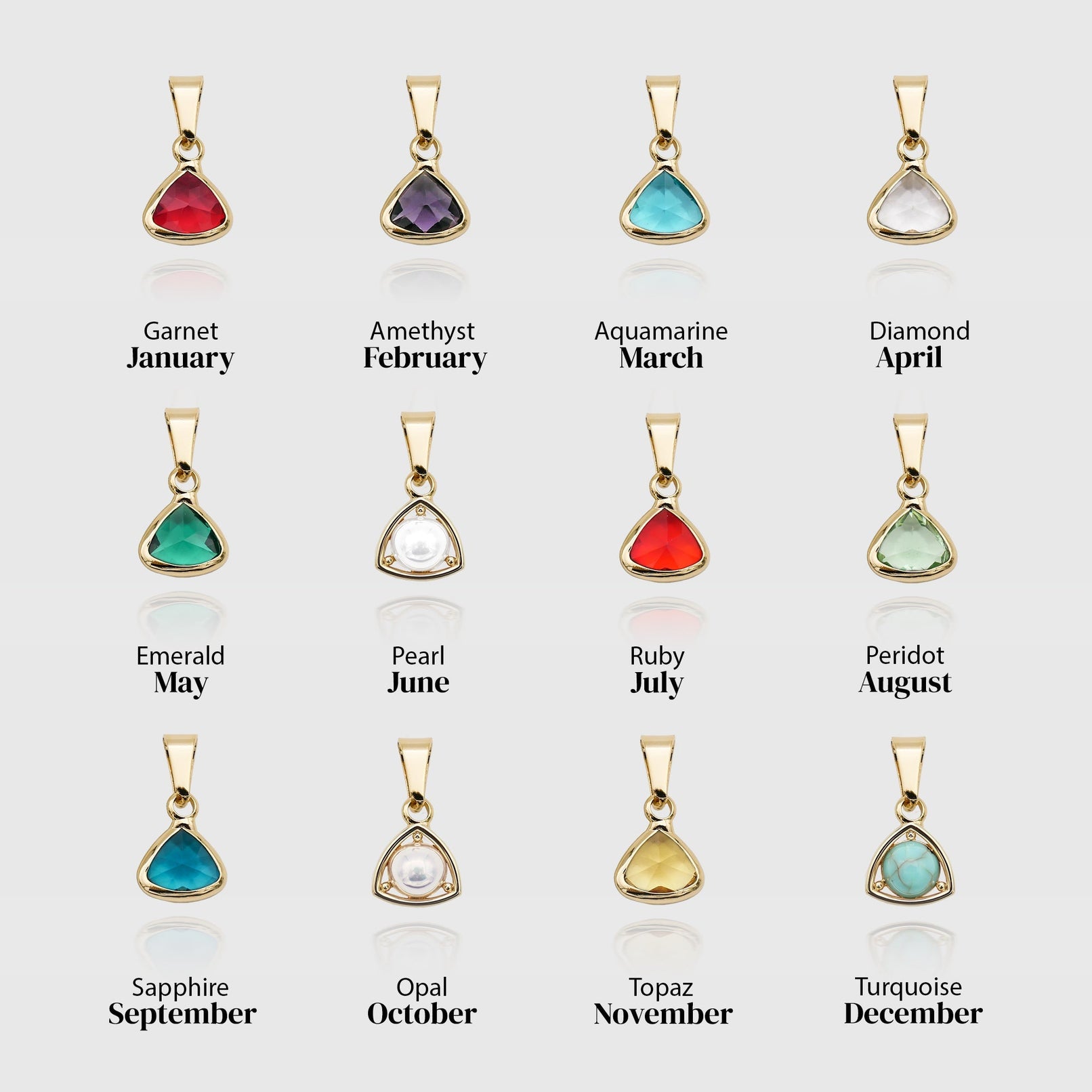 Geboortesteen Hanger Ketting