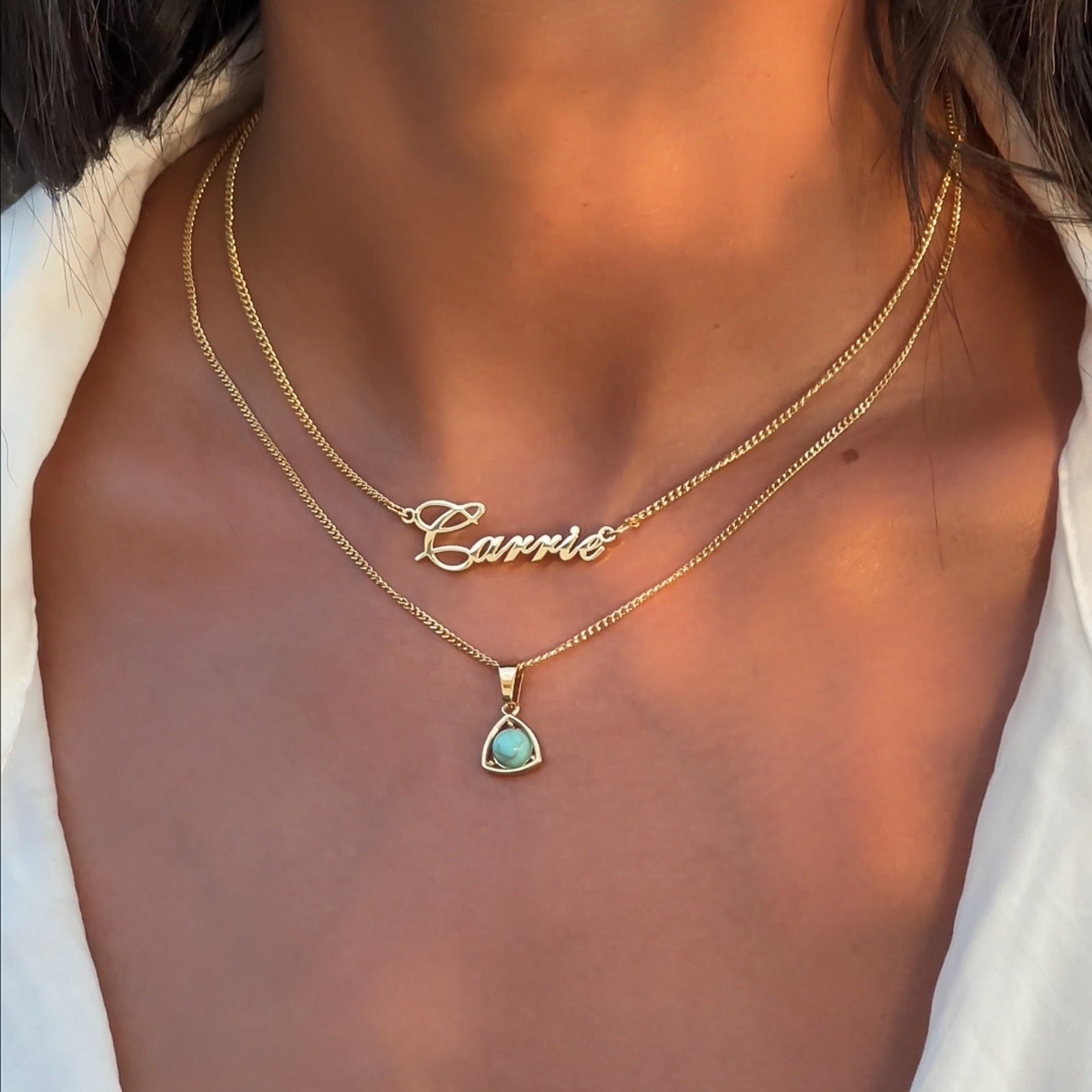 Geboortesteen Hanger Ketting