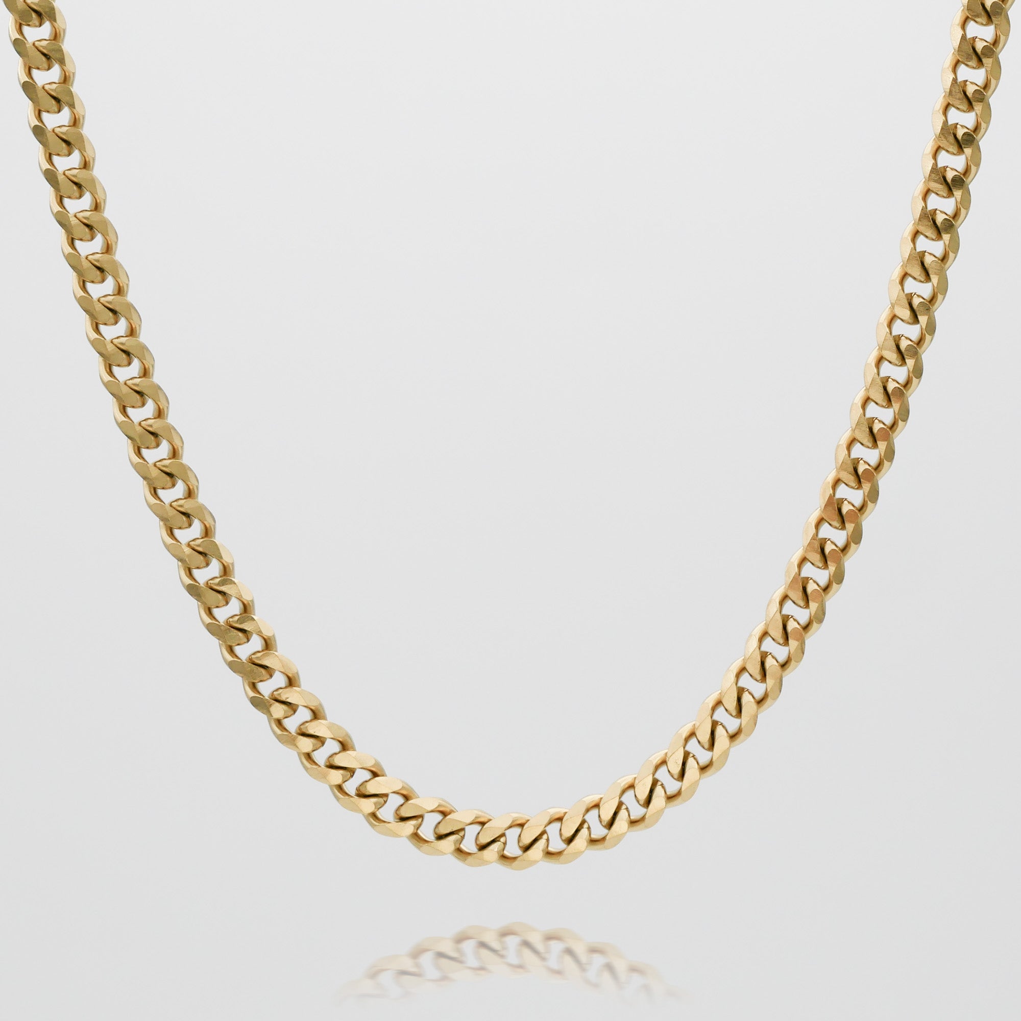 Klassieke Cubaanse Ketting Goud
