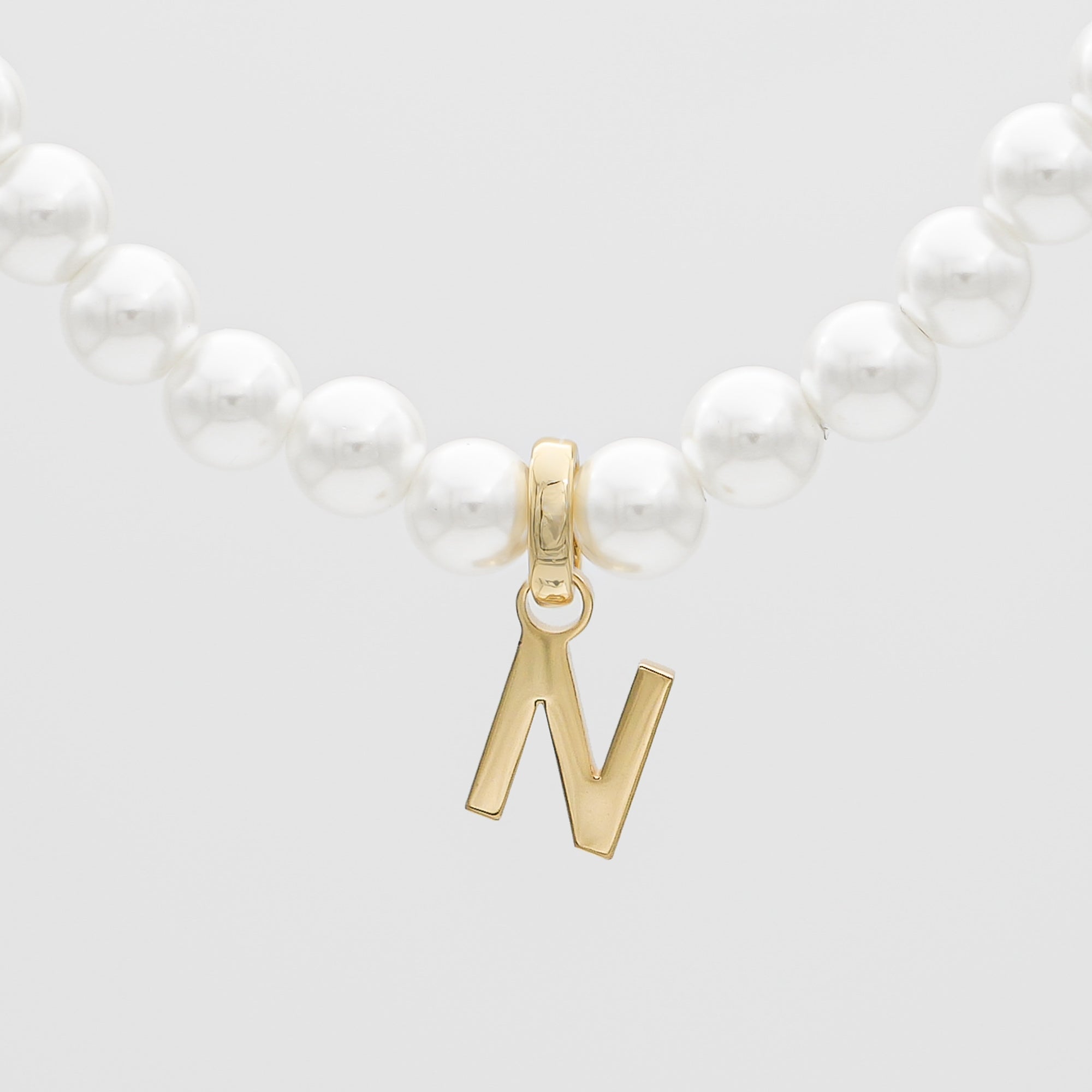 Classic Pearl Initial Bracelet