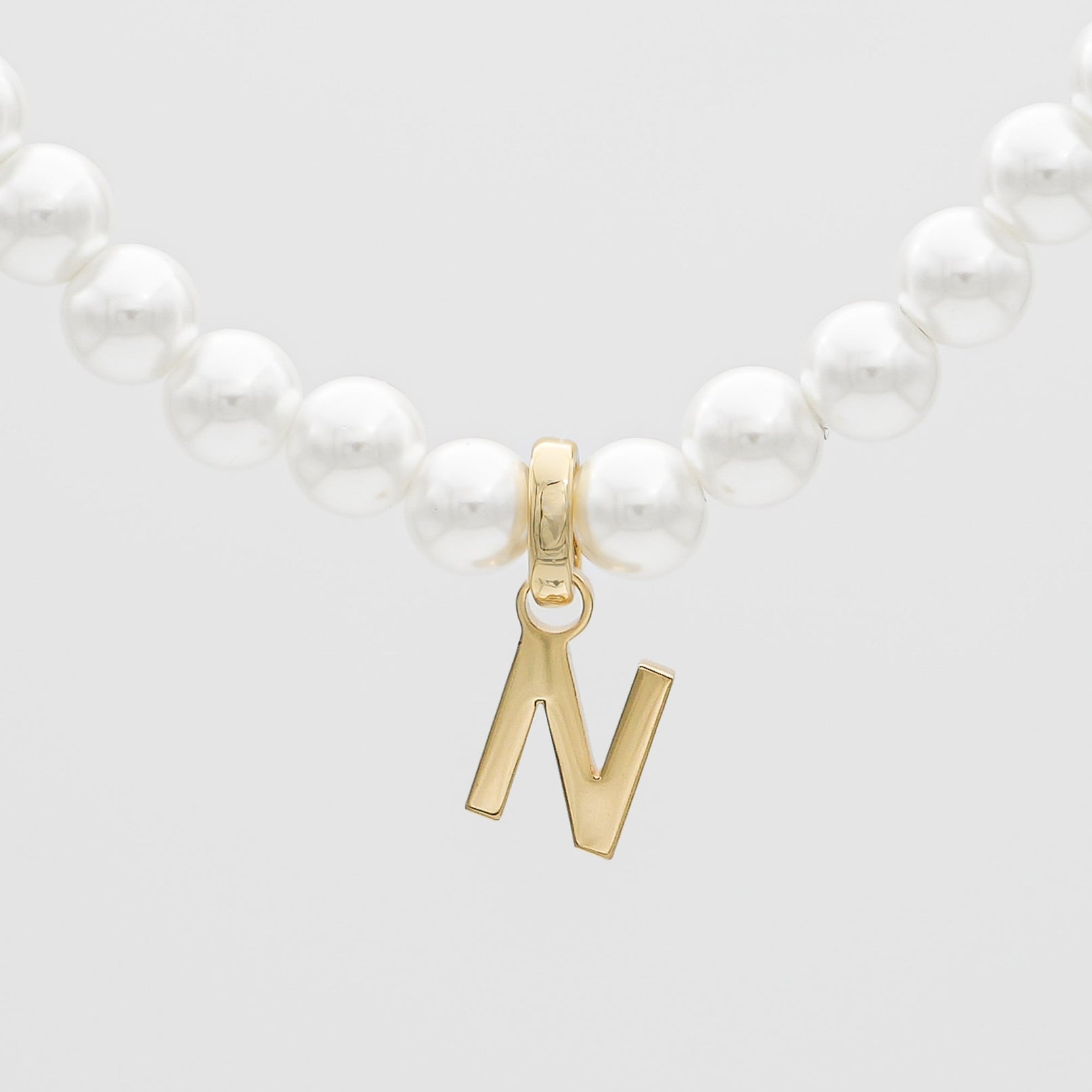 Classic Pearl Initial Bracelet