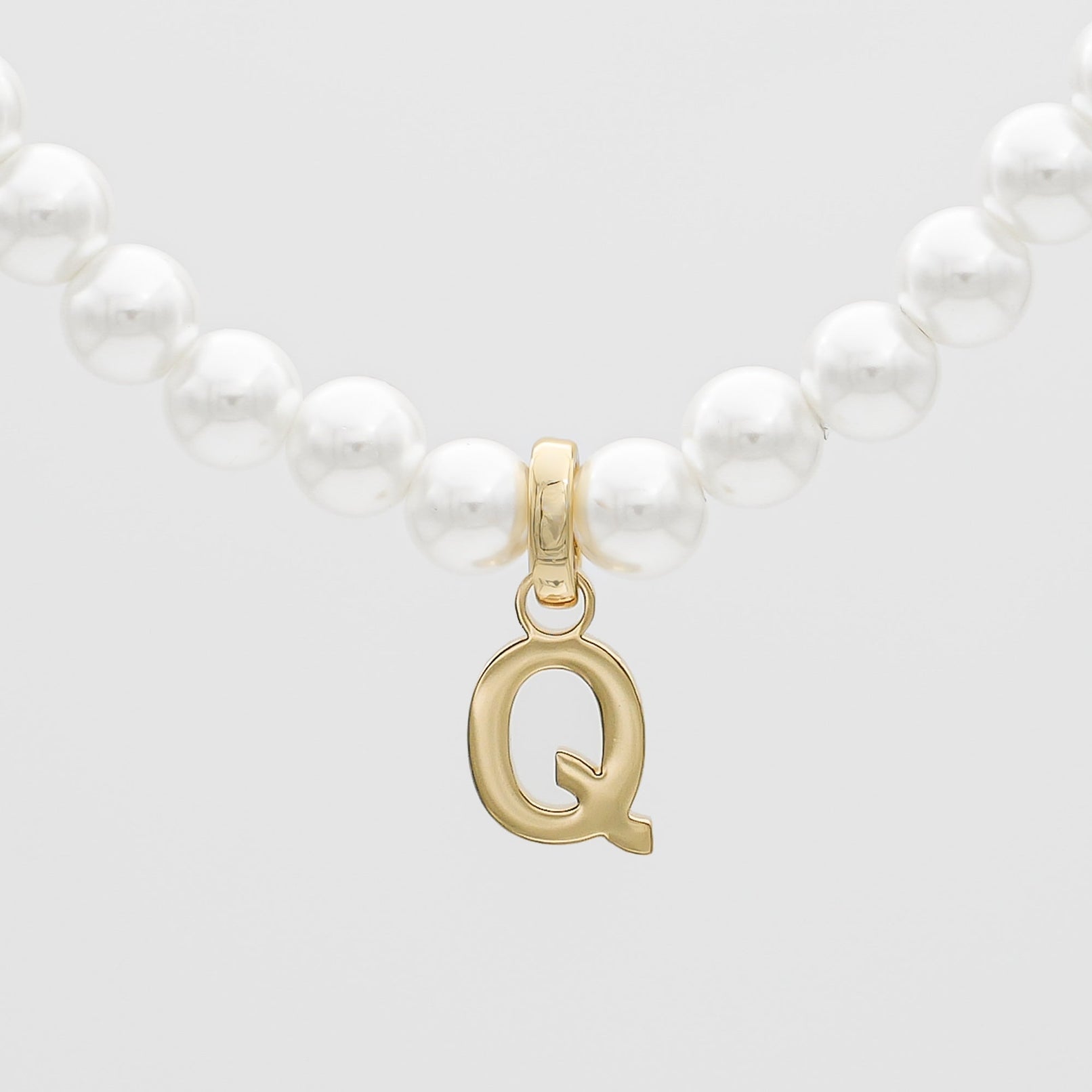 Classic Pearl Initial Bracelet