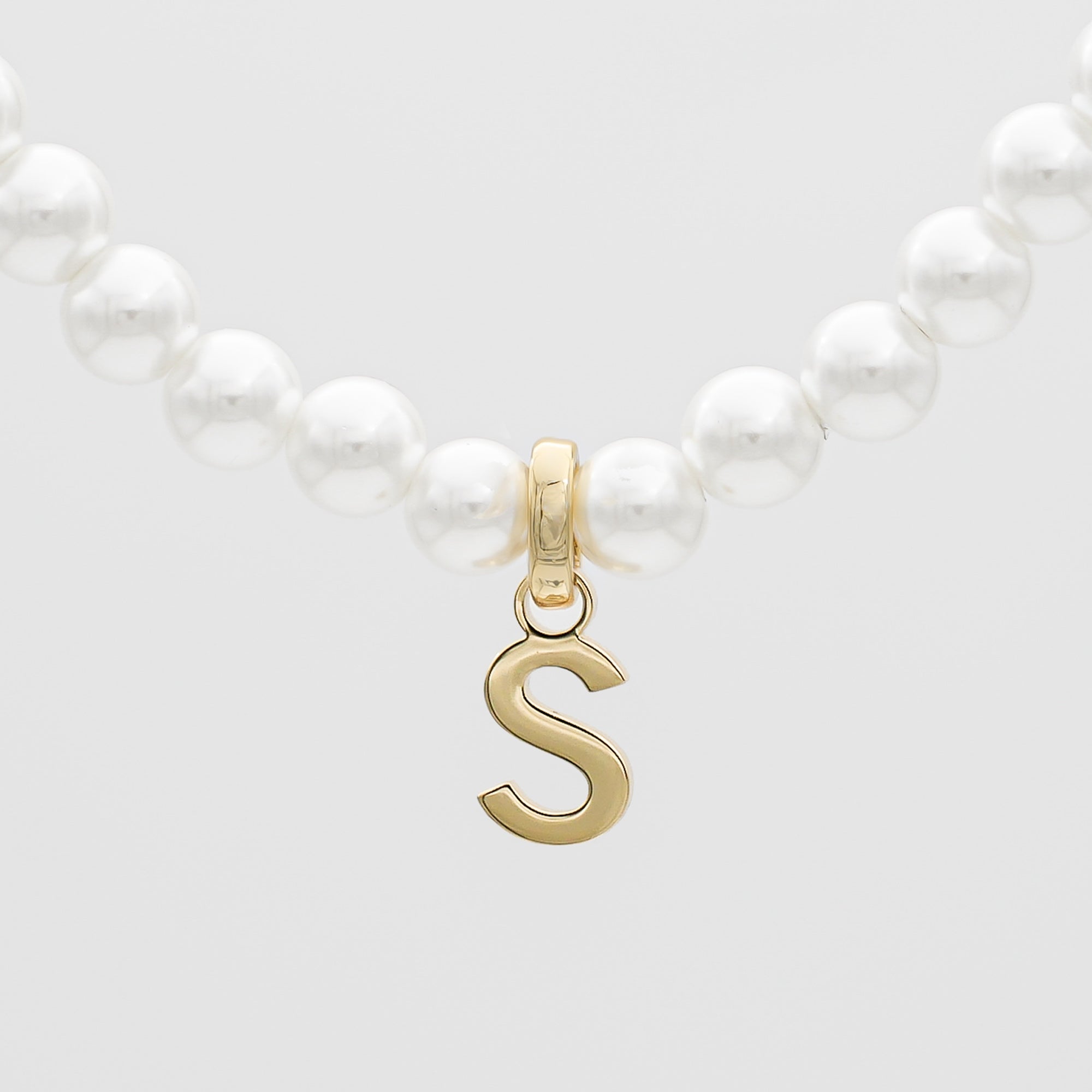 Classic Pearl Initial Bracelet