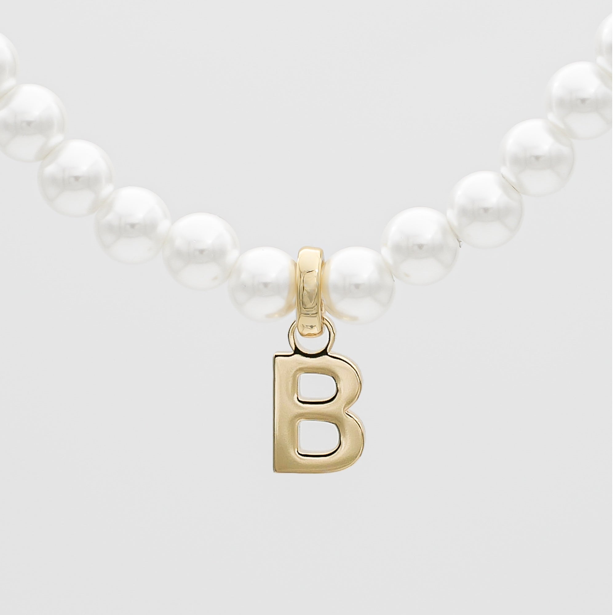 Classic Pearl Initial Bracelet