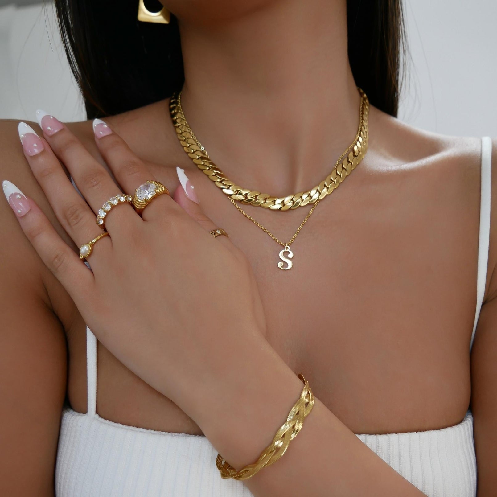 Dubai Initial Necklace