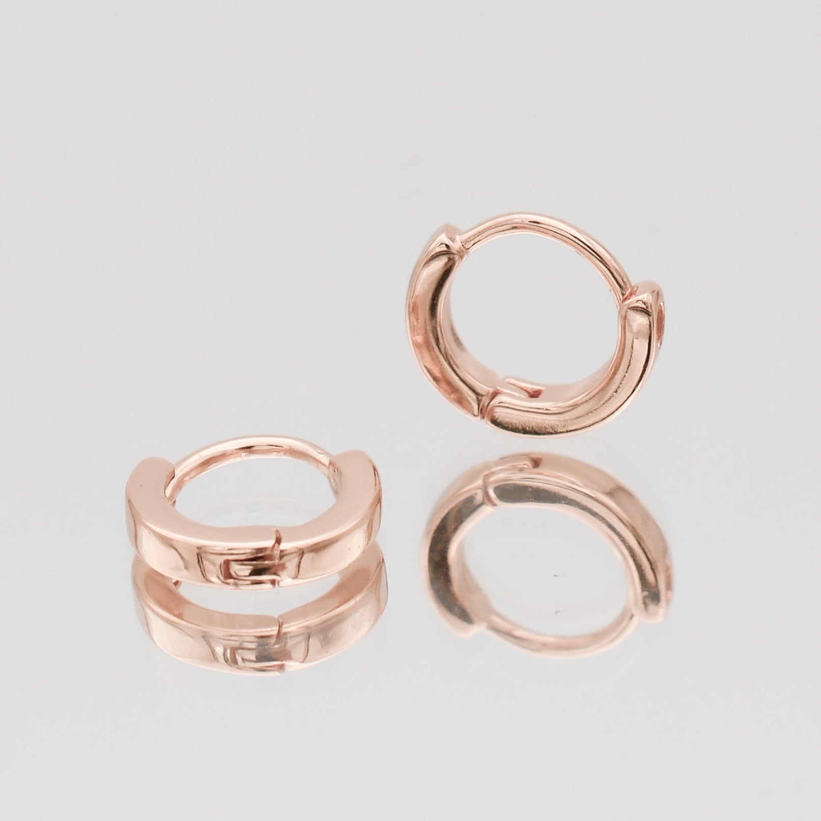 Elle Rose Gold Filled Huggie Earrings