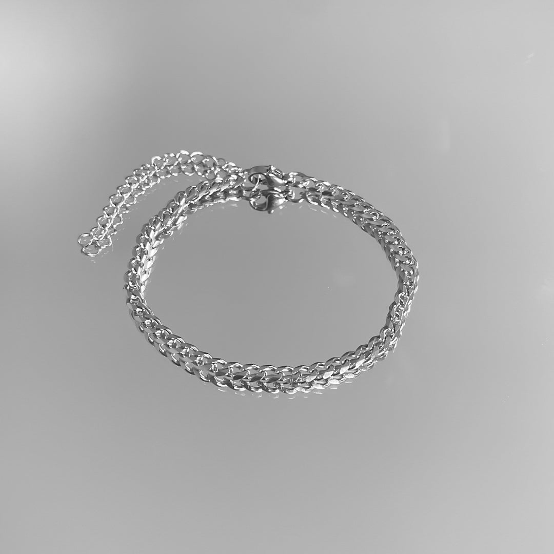 Classic Cuban Anklet Silver
