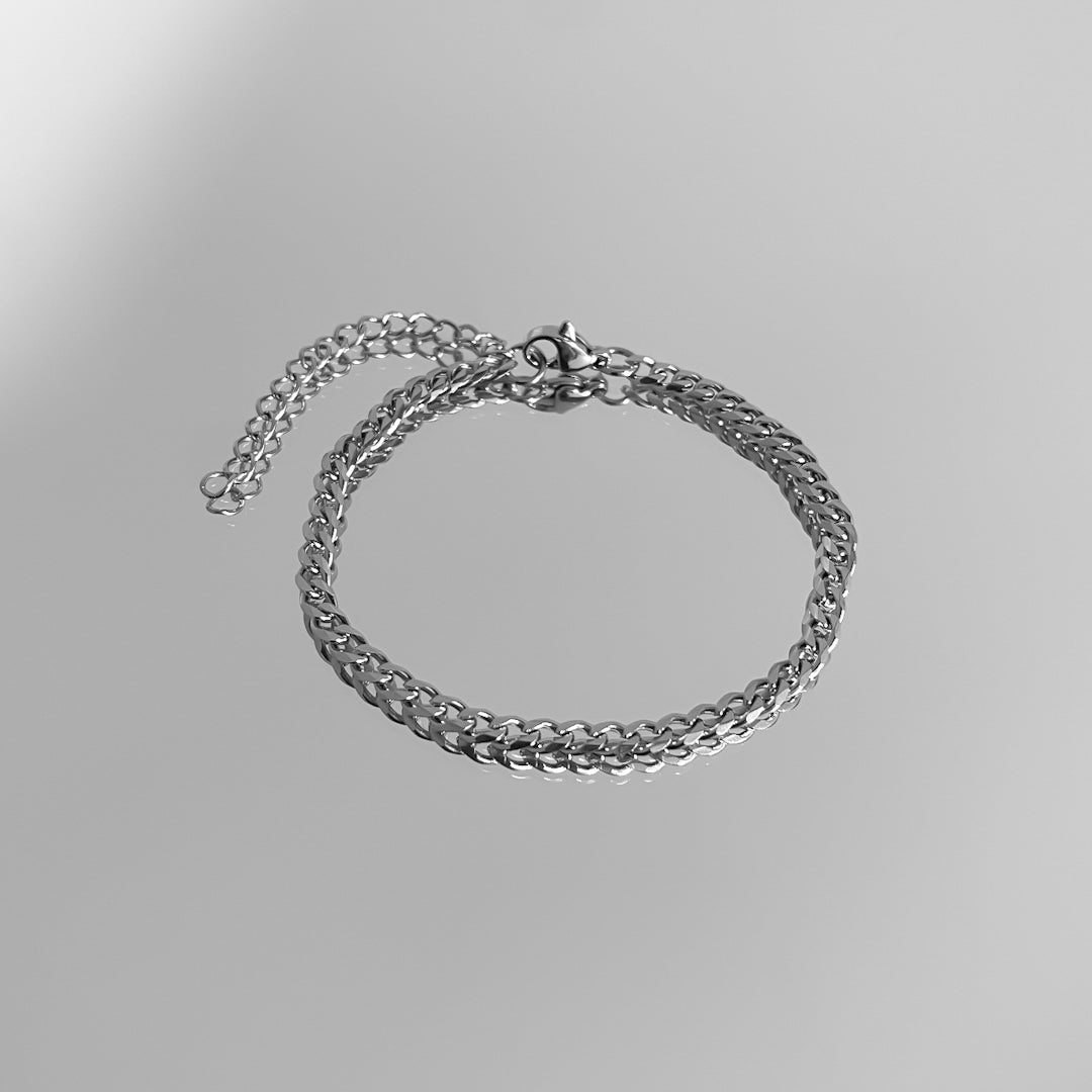 Classic Cuban Anklet Silver