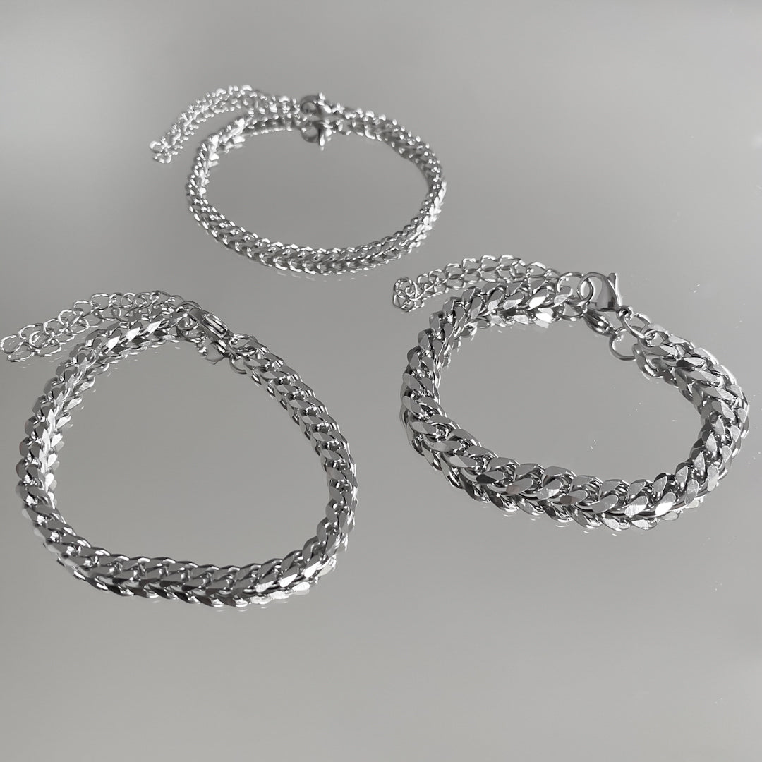 Classic Cuban Anklet Silver
