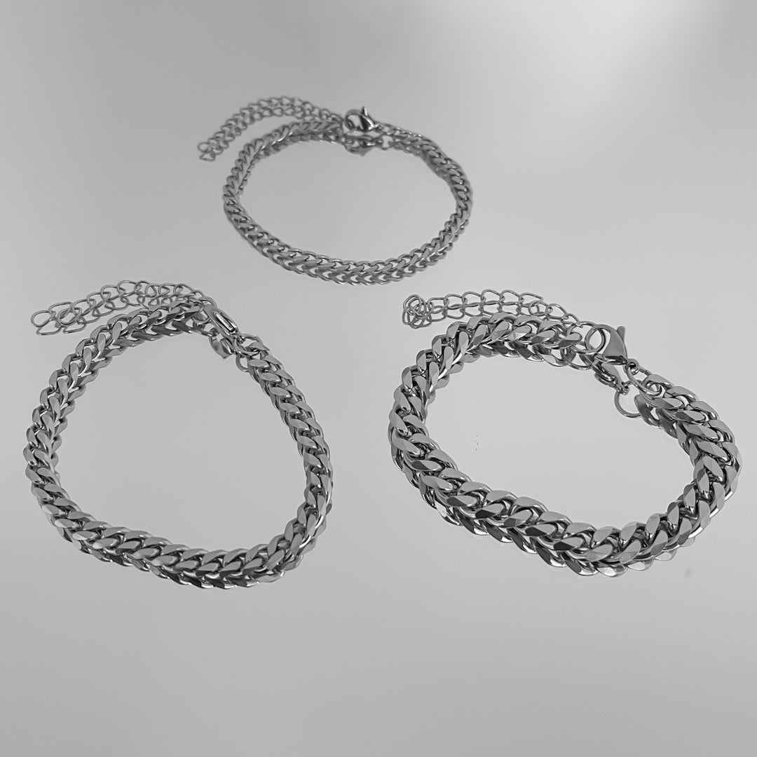Classic Cuban Anklet Silver