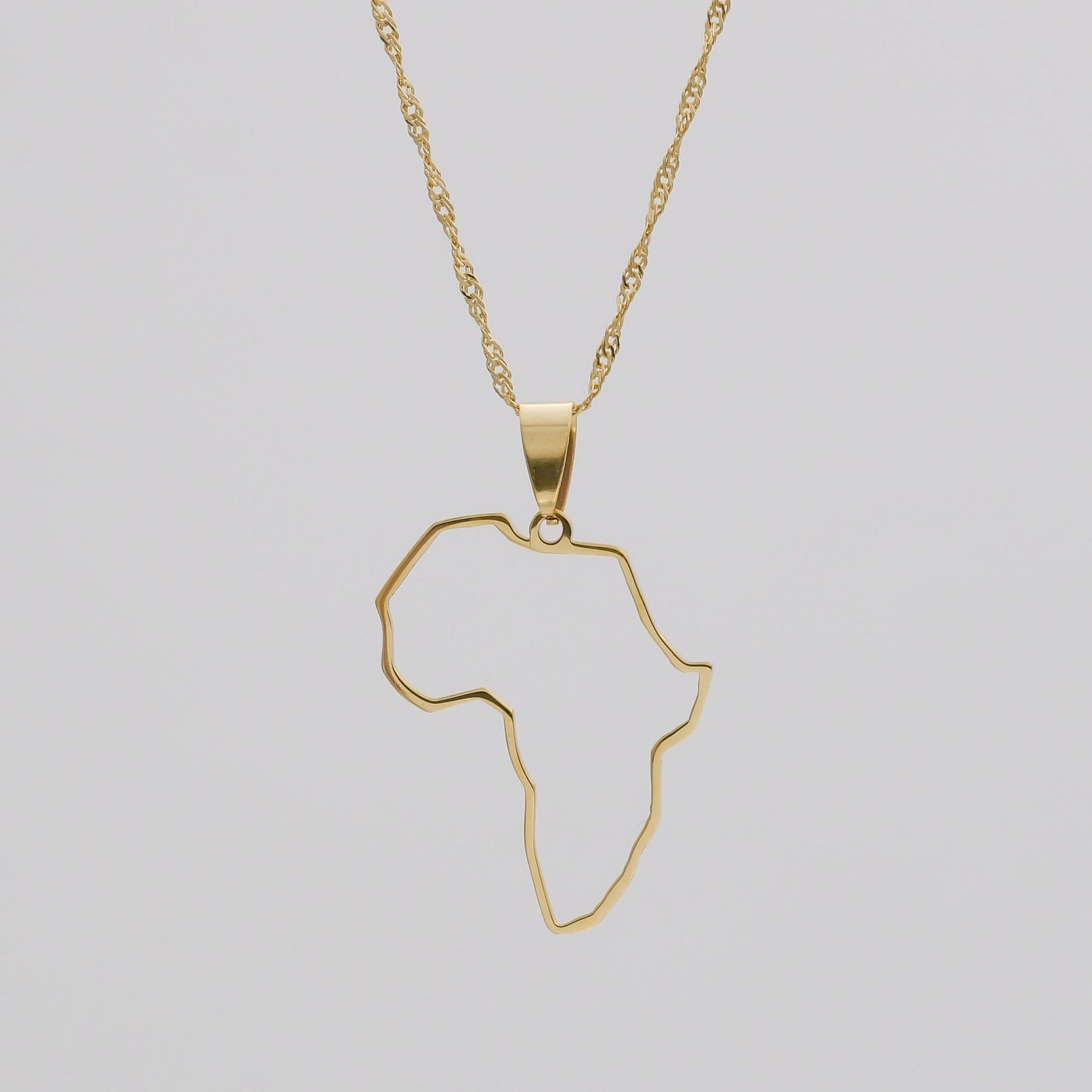 Afrika Outline Ketting