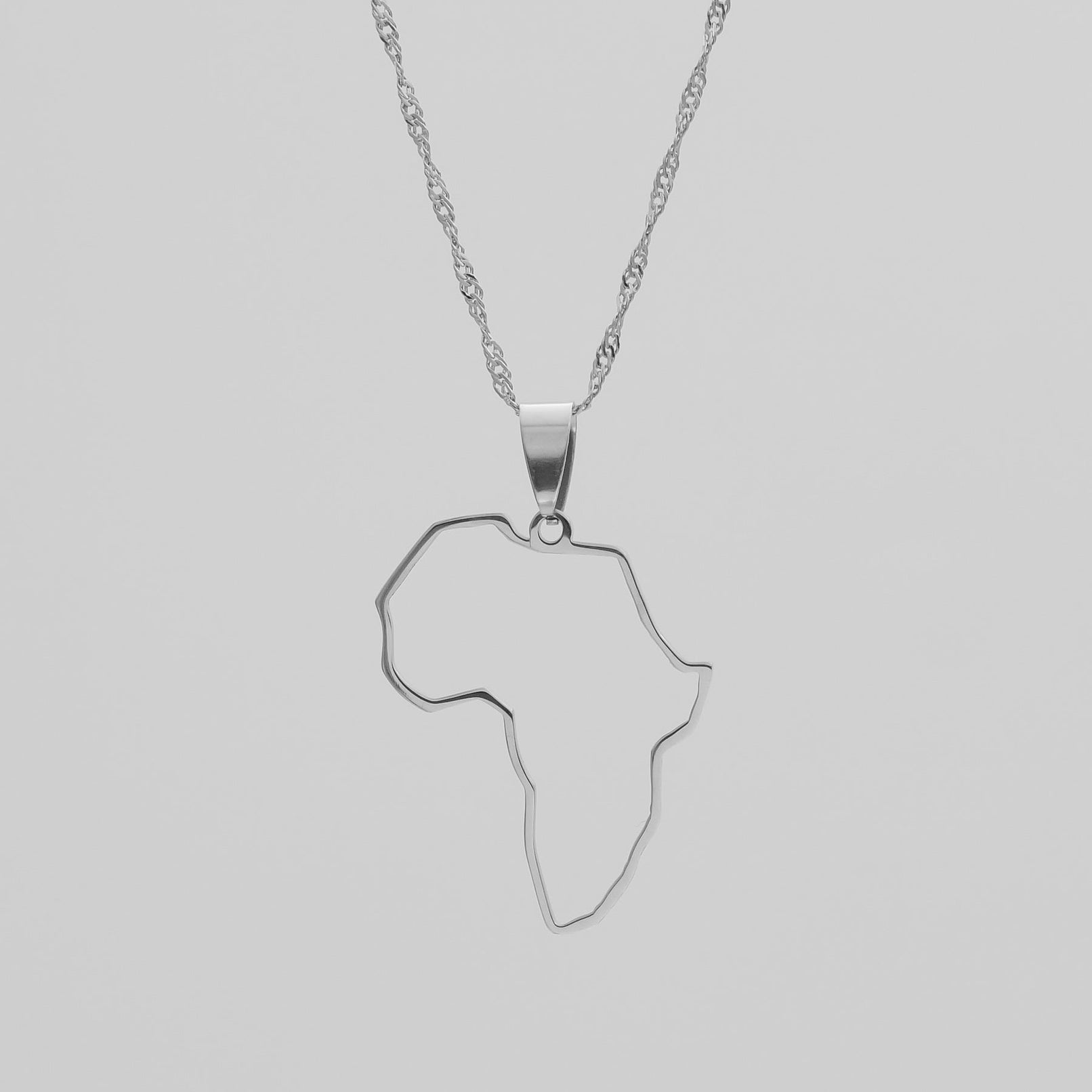 Afrika Outline Ketting