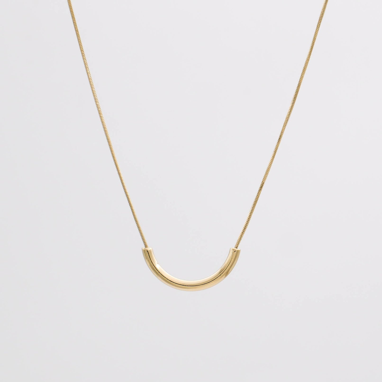 Cerys Crescent Bar Necklace