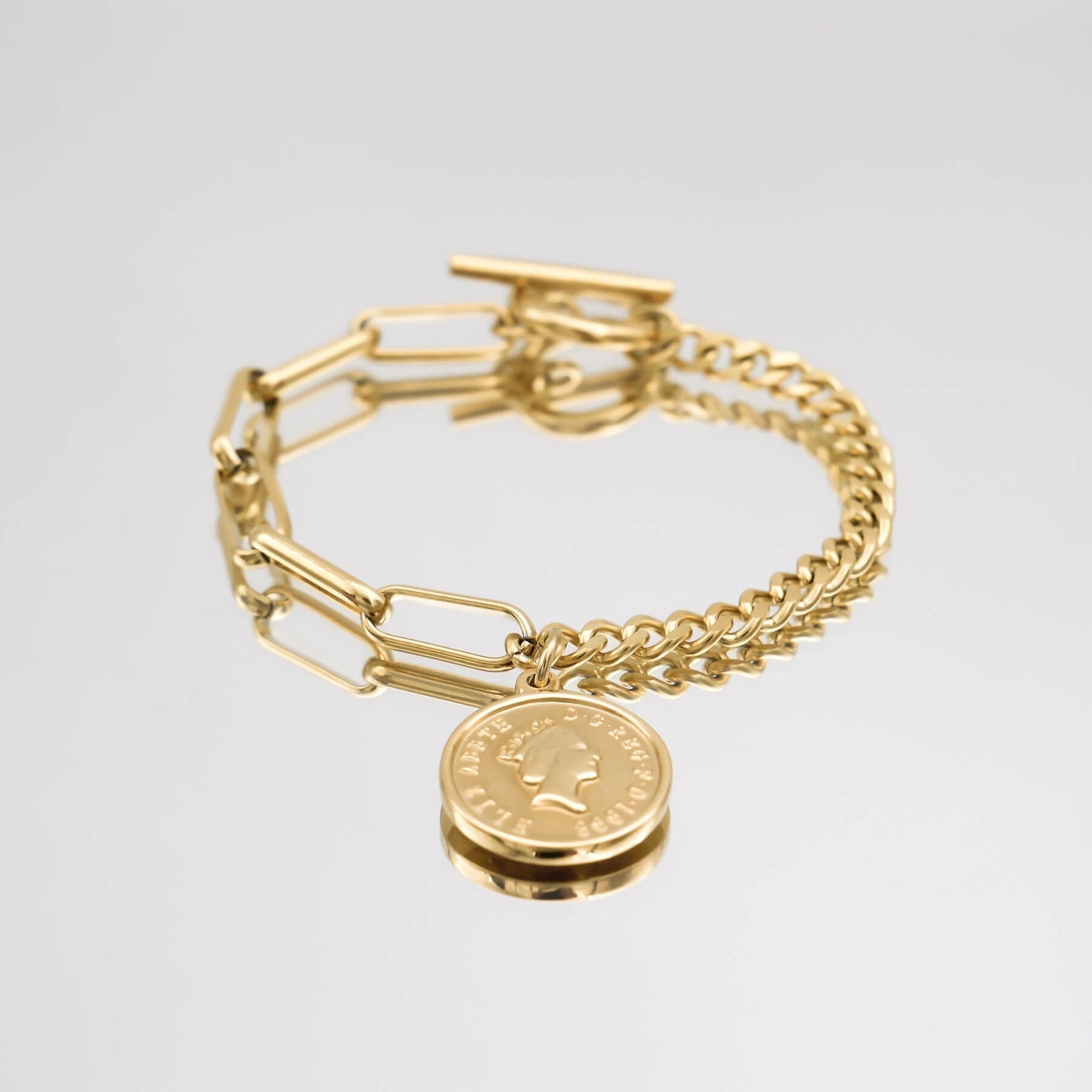 Coin Link Bracelet