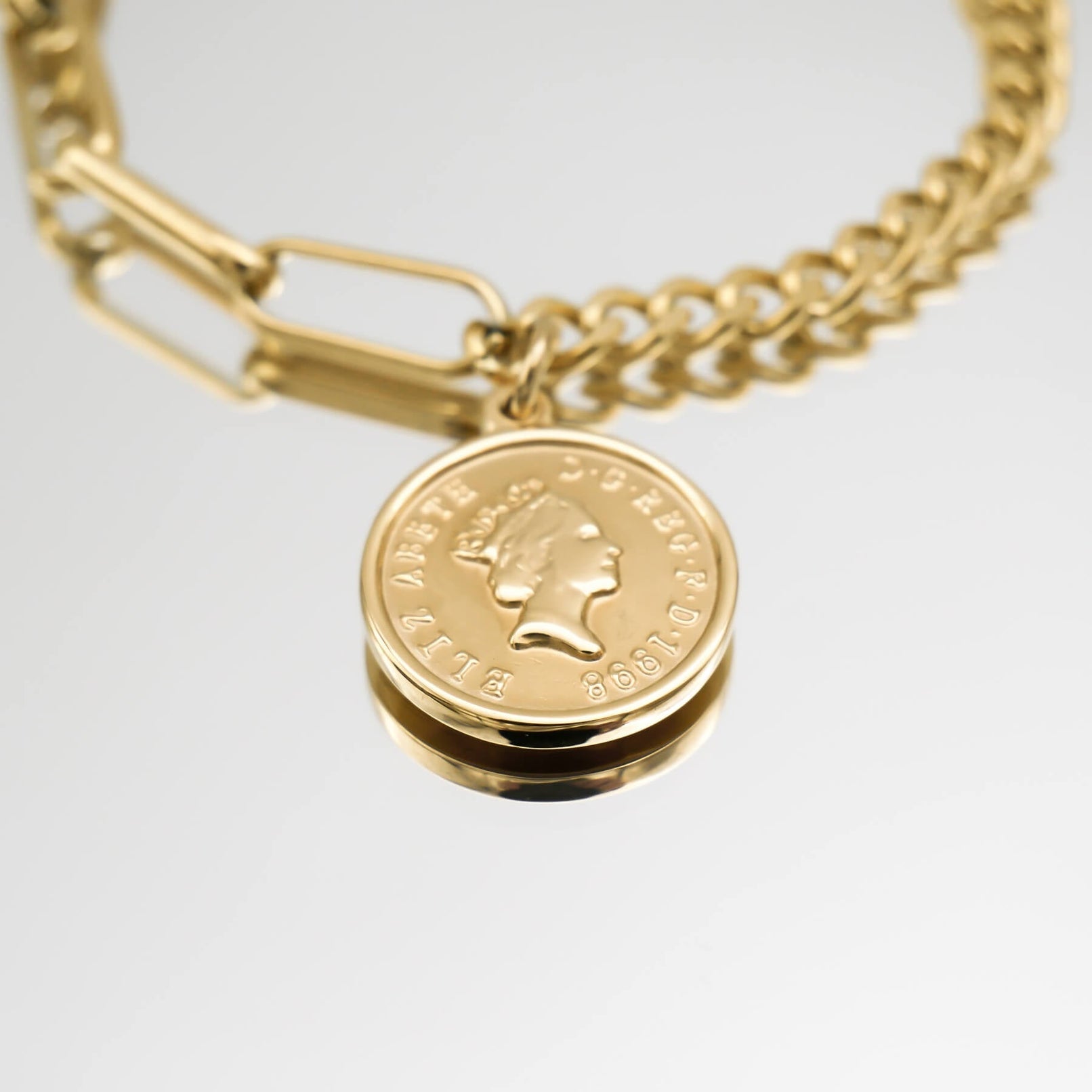 Coin Link Bracelet