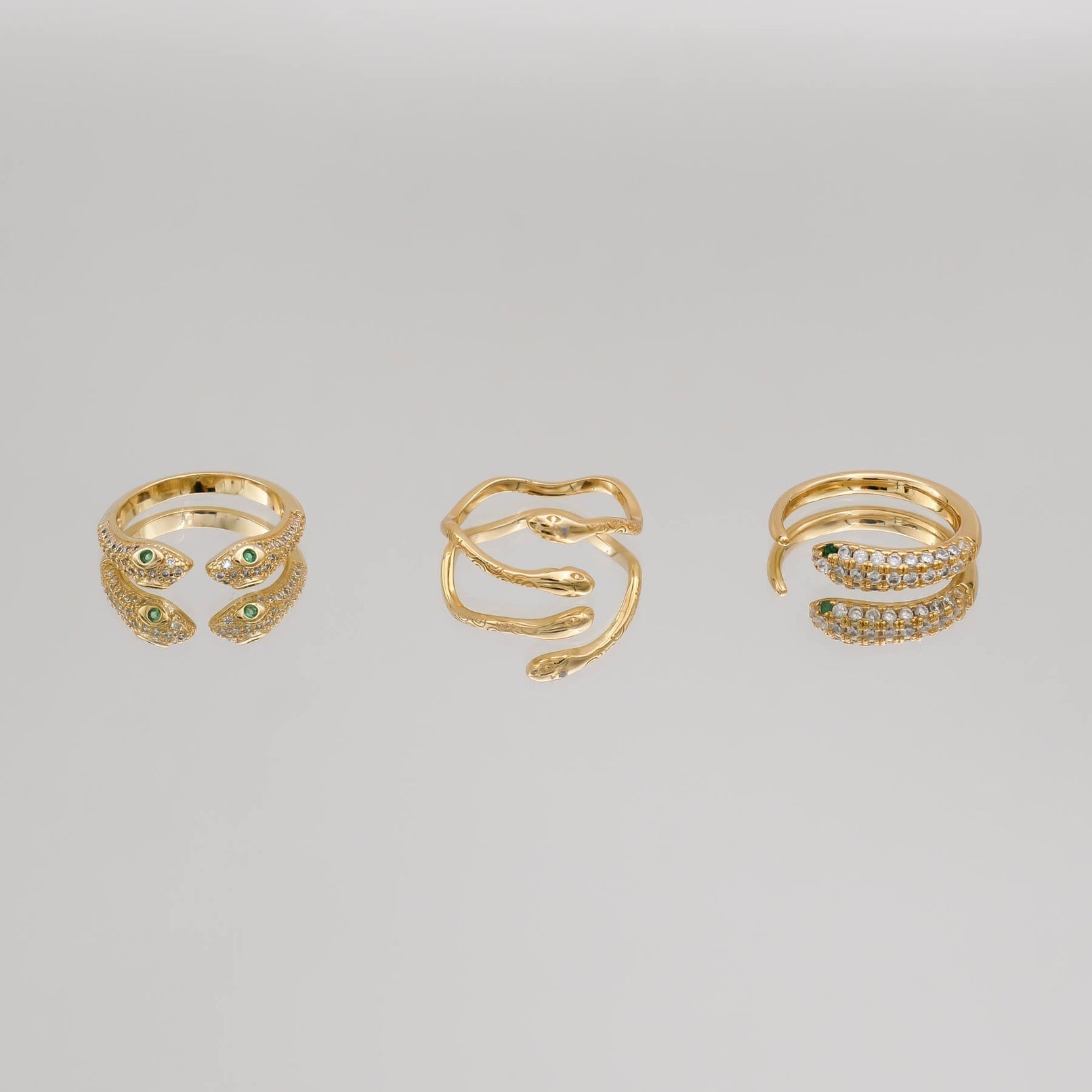 Emmy Adjustable Snake Ring