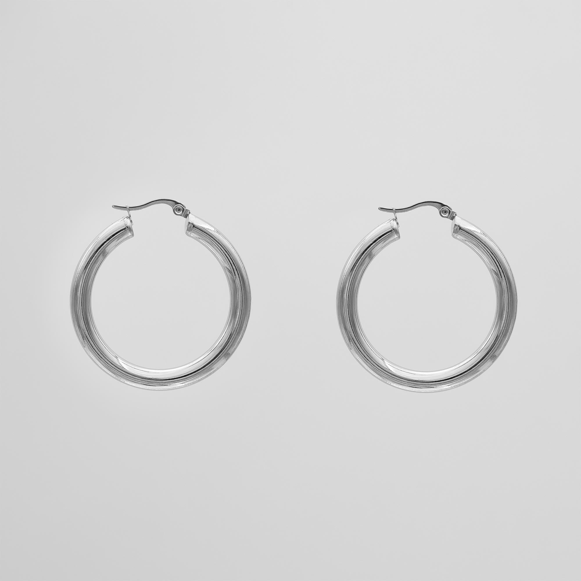 Classic Silver Filled Hoops