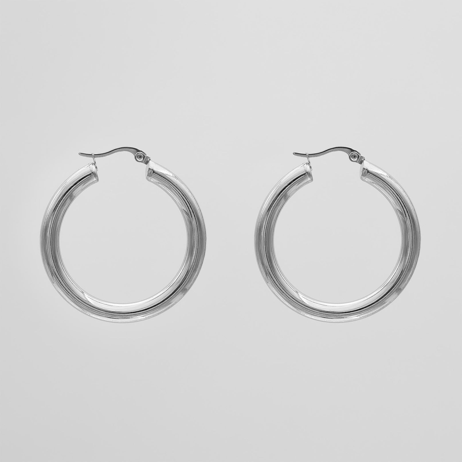 Classic Silver Filled Hoops