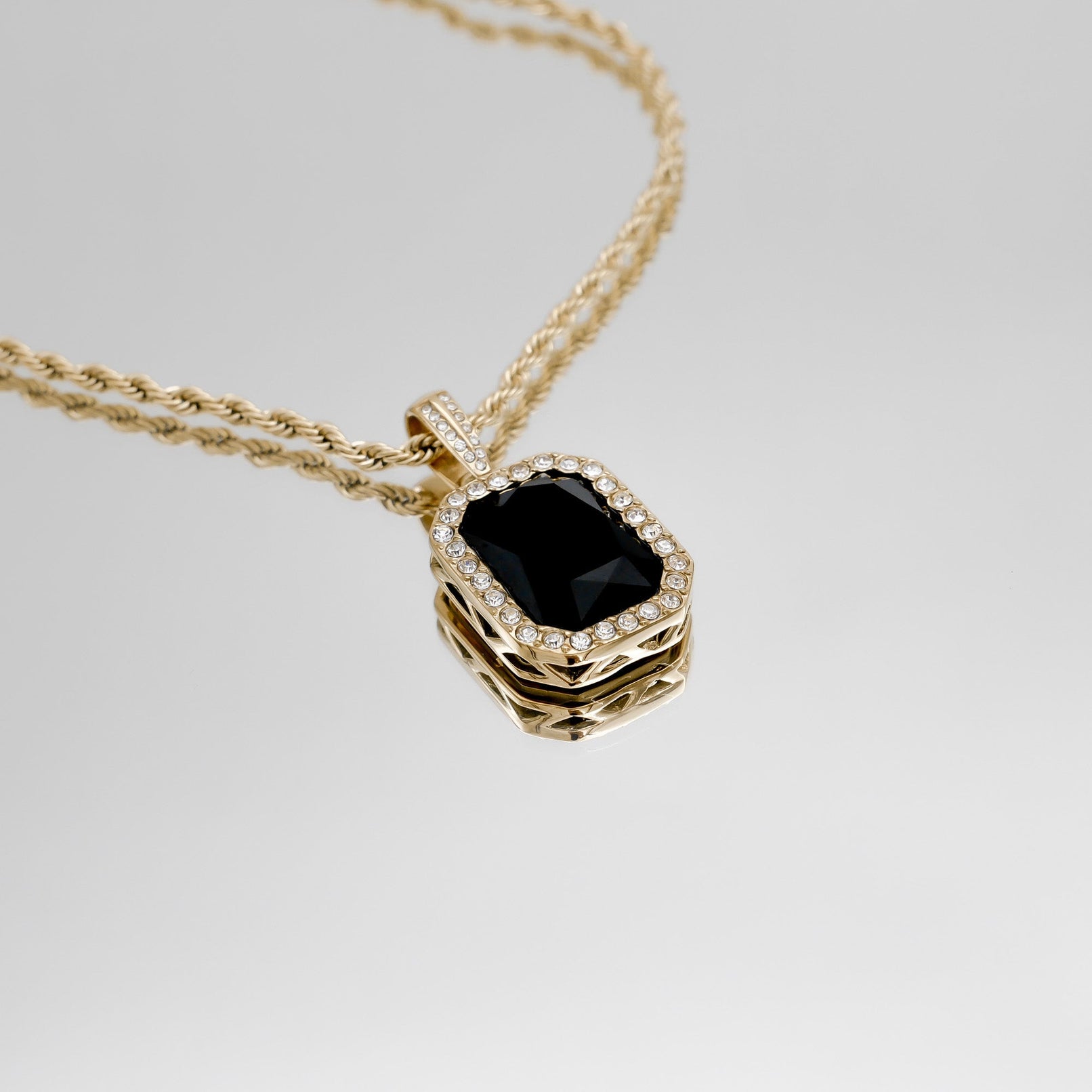 Amelia Onyx Tablet Ketting