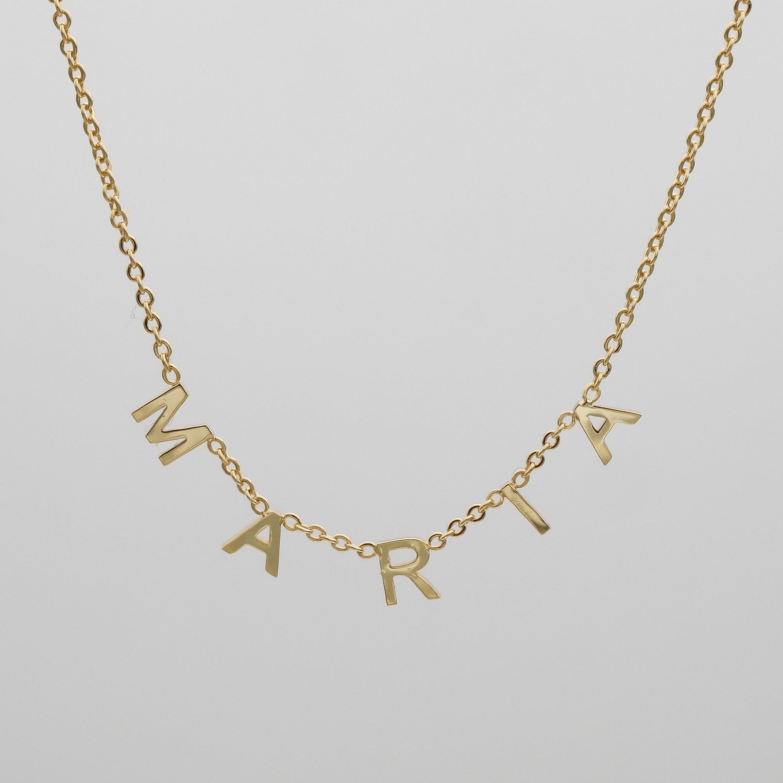 Classic Suspended Custom Name Necklace