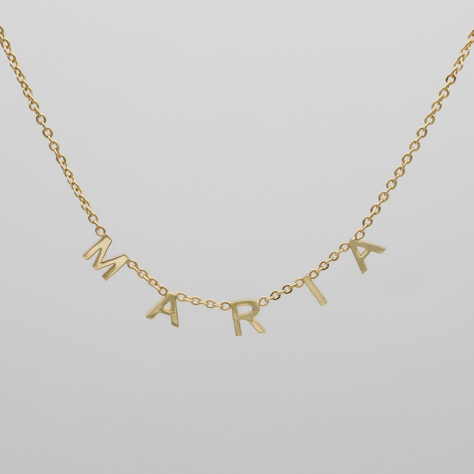 Classic Suspended Custom Name Necklace