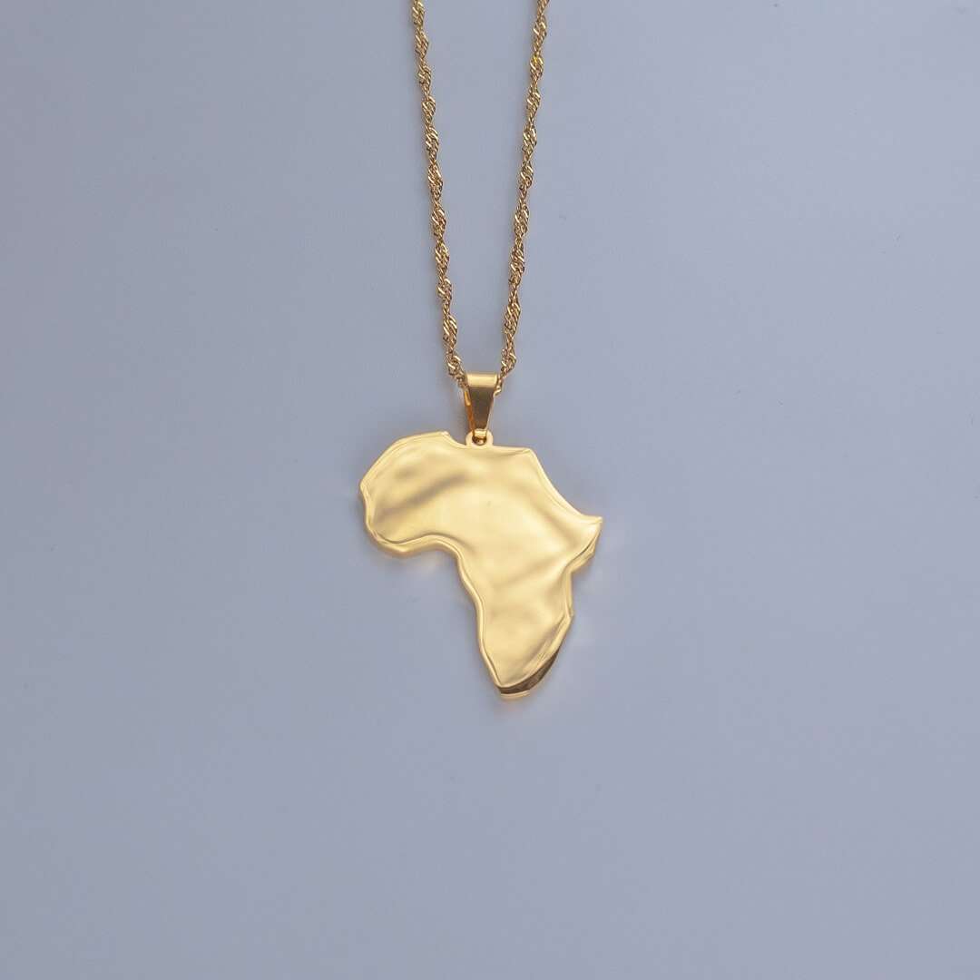 Afrika goud gevulde ketting