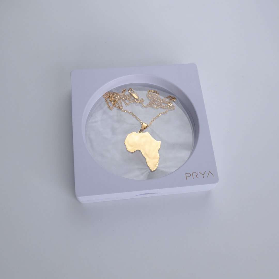 Afrika goud gevulde ketting