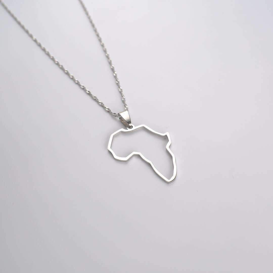 Afrika Outline Ketting