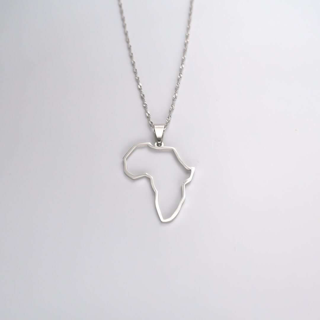 Afrika Outline Ketting