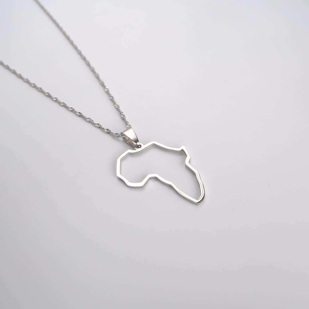 Afrika Outline Ketting