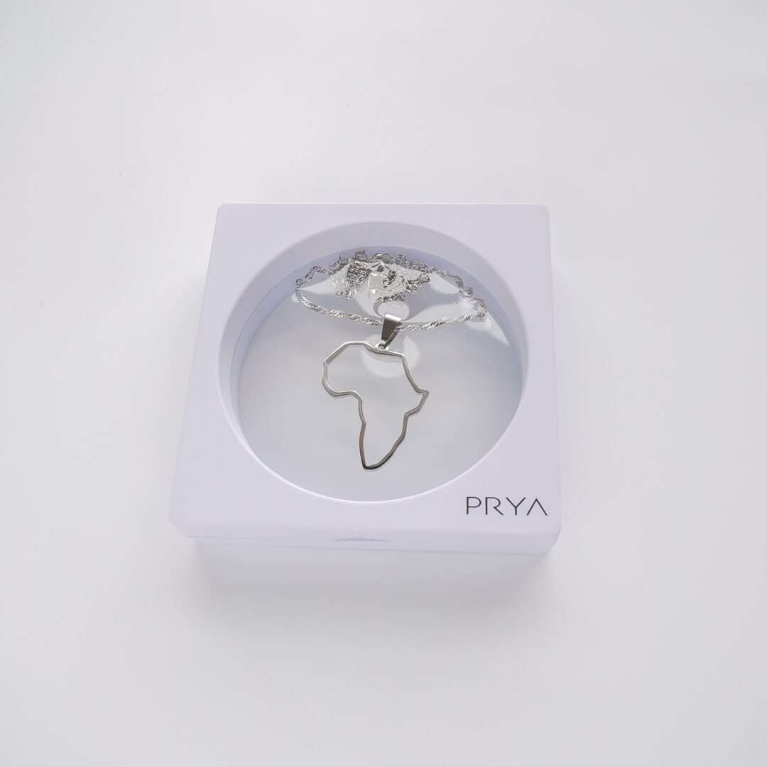 Afrika Outline Ketting