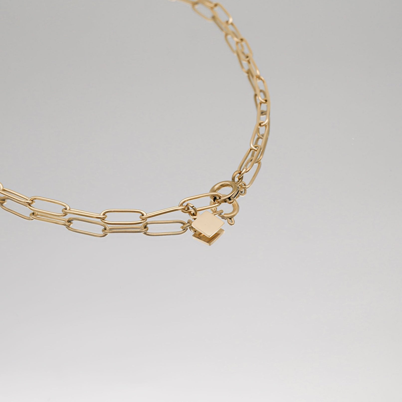 Camila Pearl Paperclip Necklace