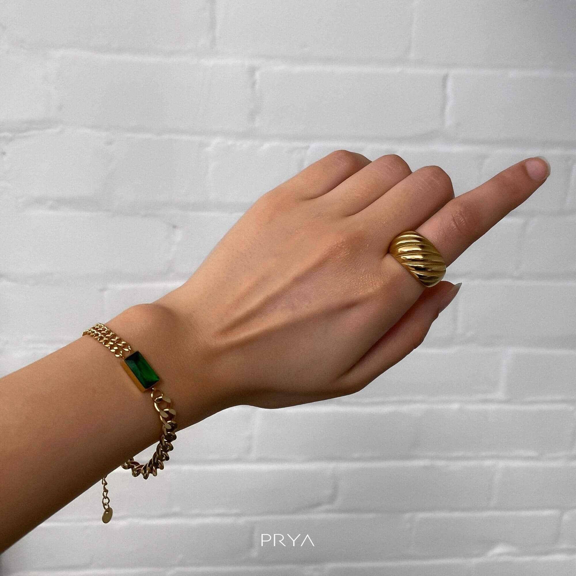 Callie Cuban Contrast Bracelet