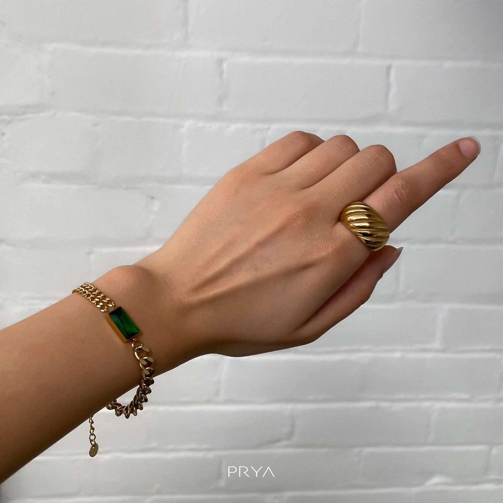 Callie Cuban Contrast Bracelet