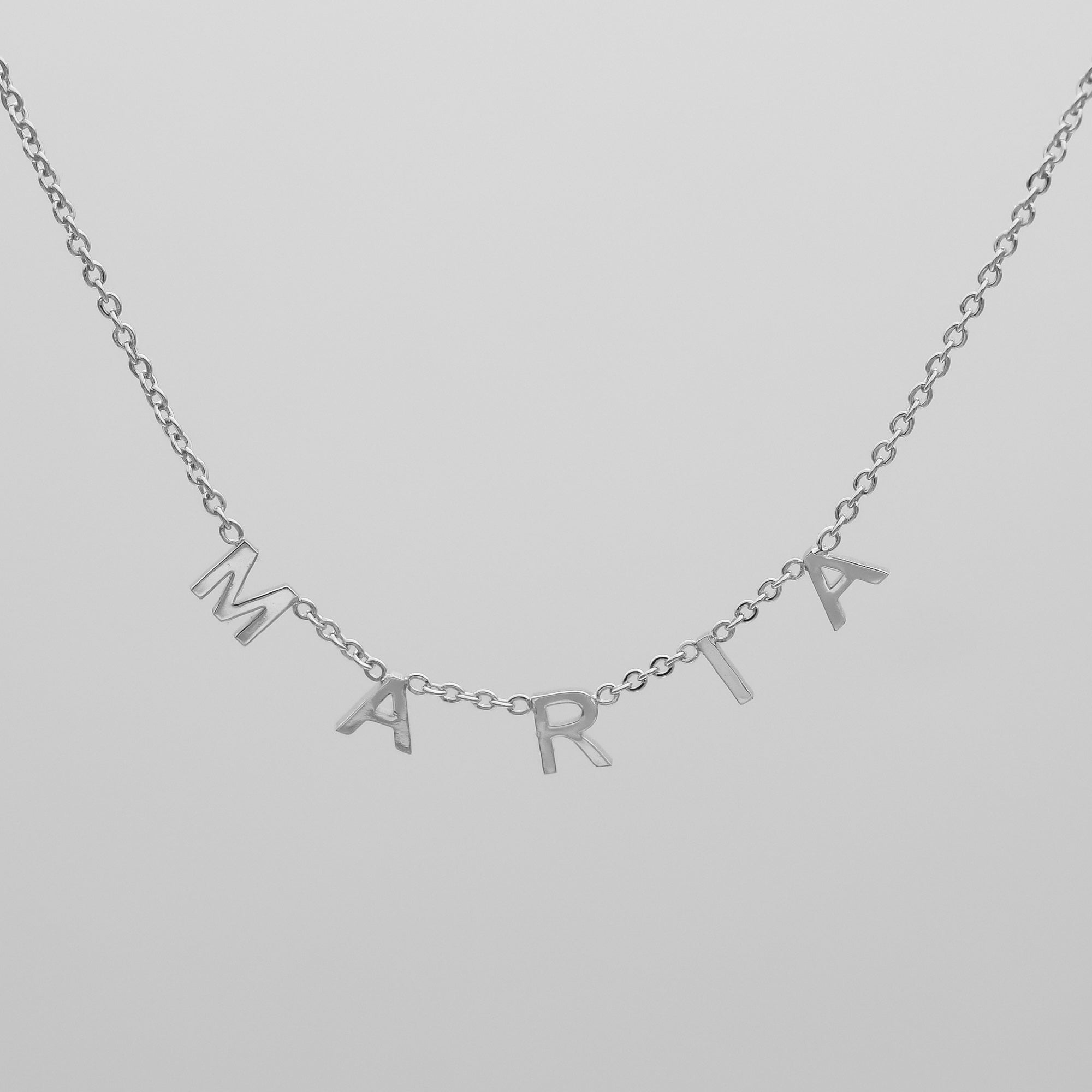 Classic Suspended Custom Name Necklace