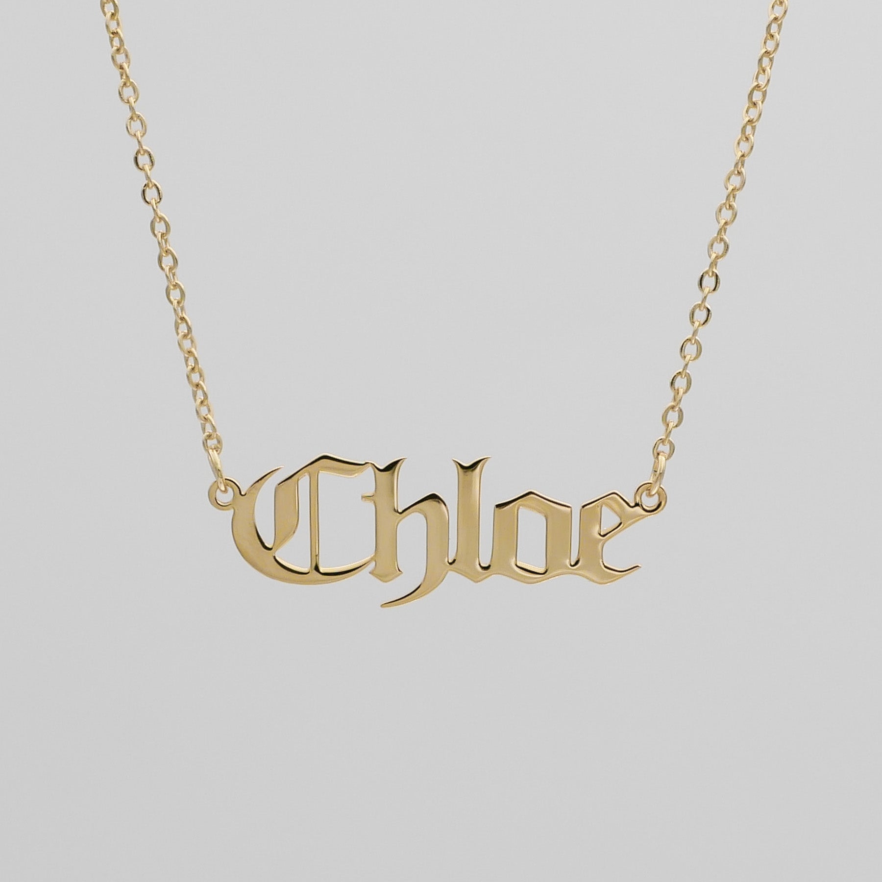 Classic Name Plate Necklace