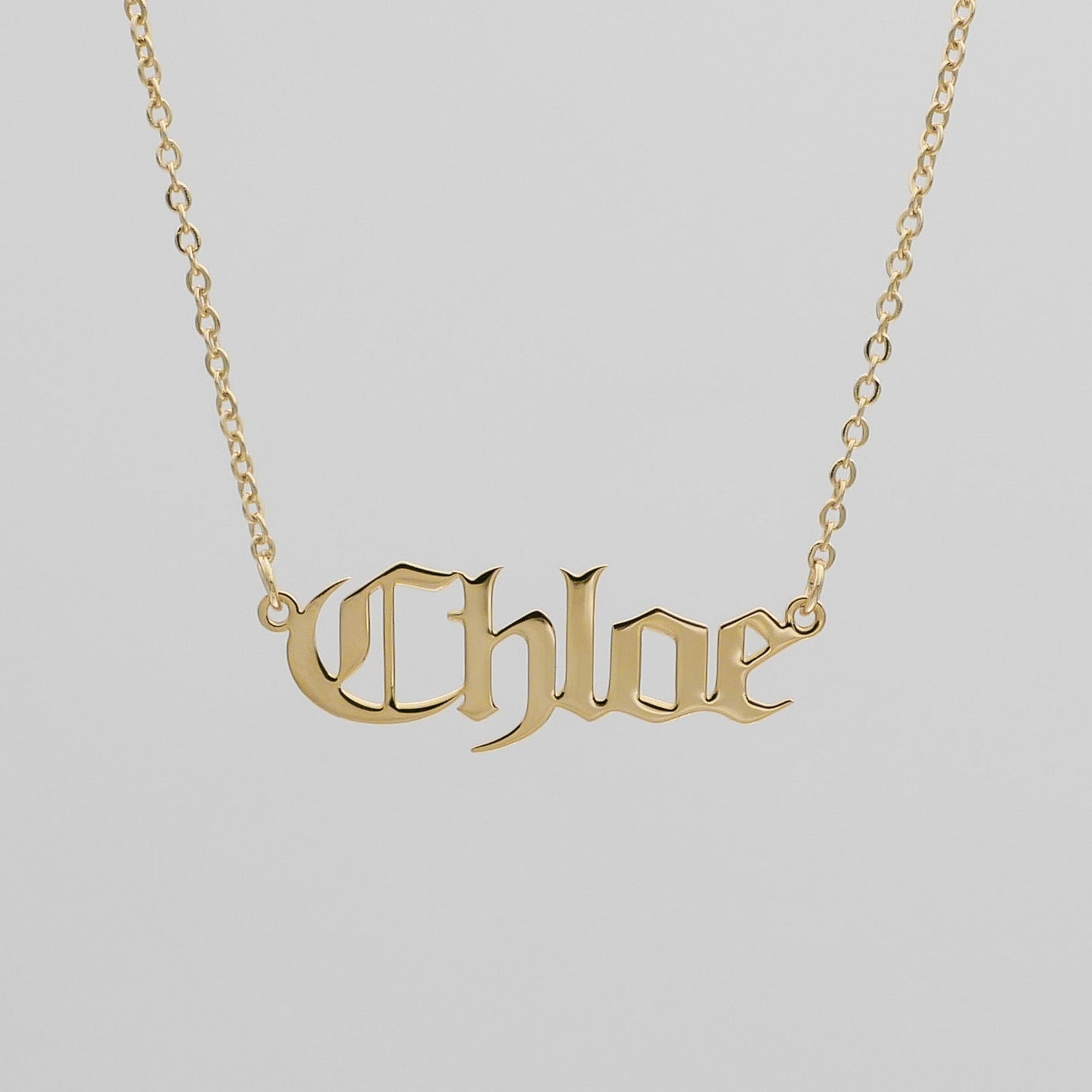 Classic Name Plate Necklace