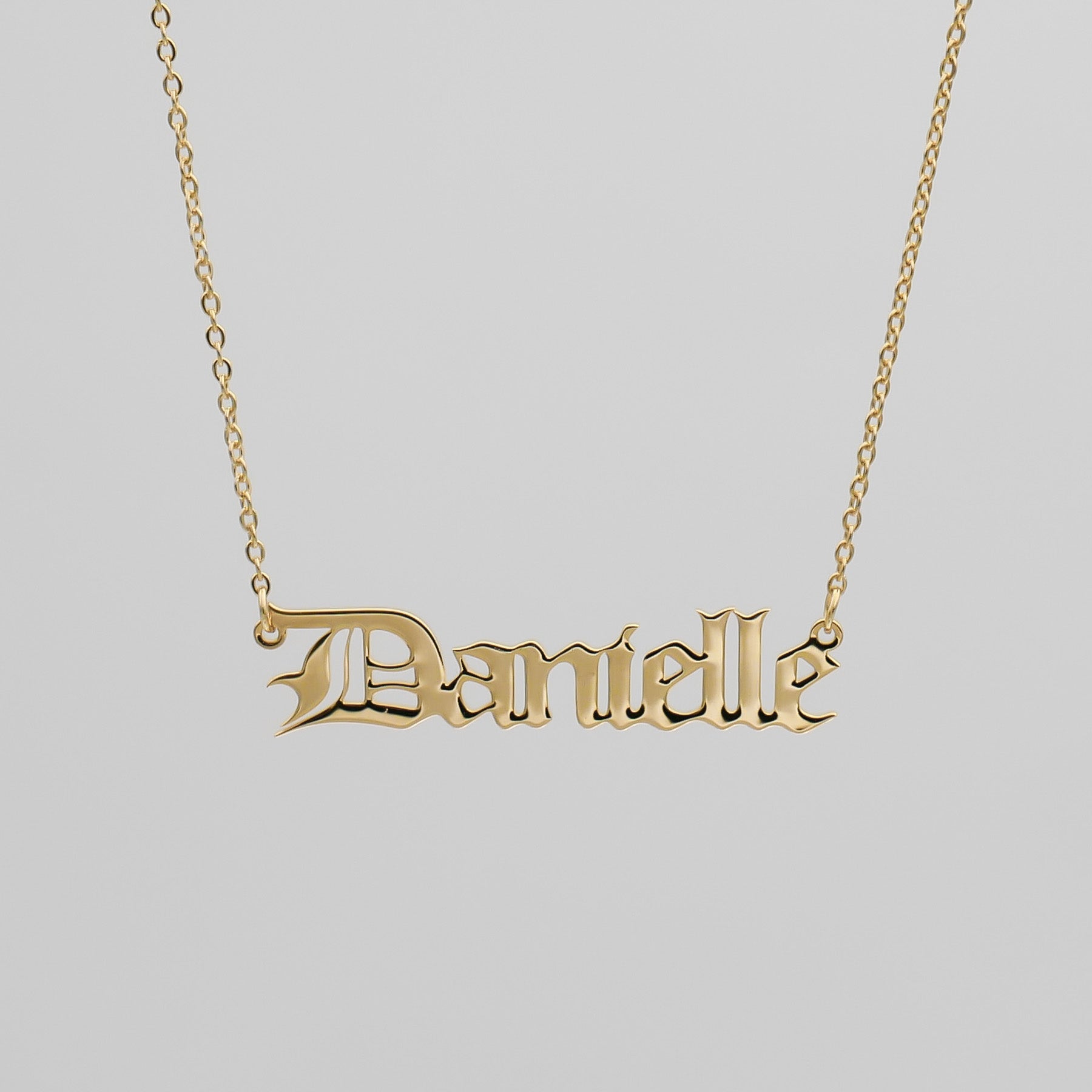 Classic Name Plate Necklace