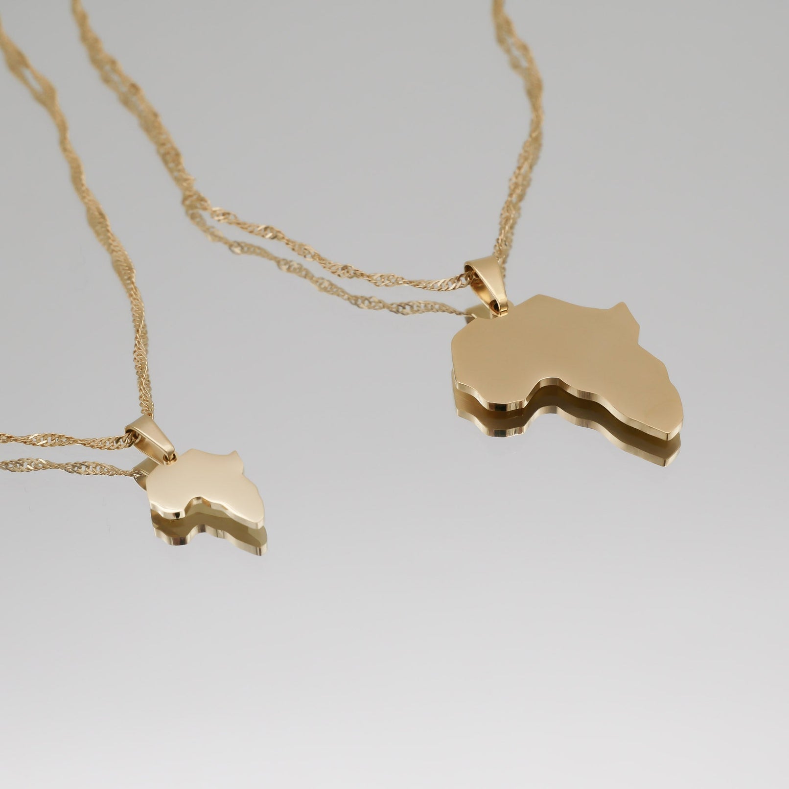 Afrika goud gevulde ketting