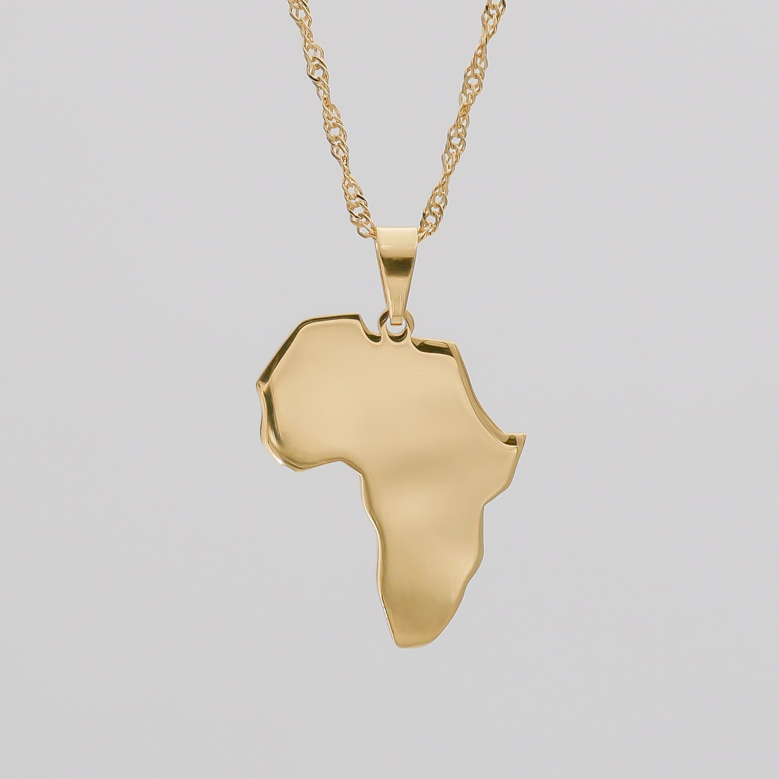 Afrika goud gevulde ketting