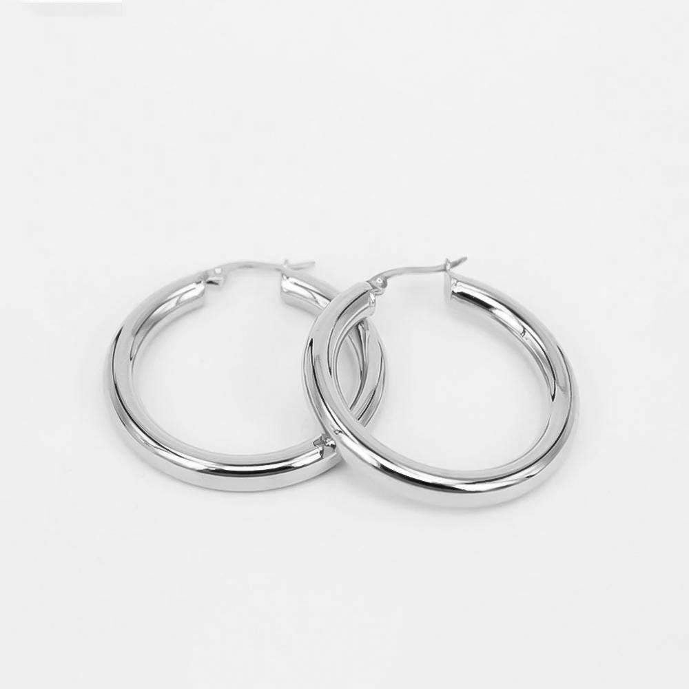 Classic Silver Filled Hoops
