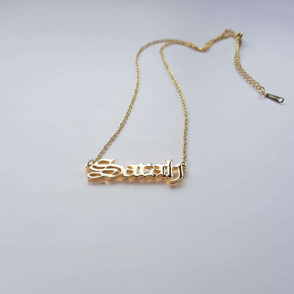 Classic Name Plate Necklace